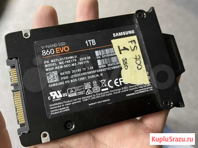 Ssd samsung 860 evo 1tb Тюмень - изображение 1