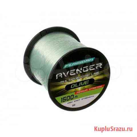 Леска Flagman Avenger Olive Line 1500 м, 0.25 мм Кострома