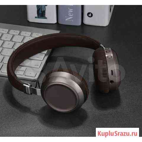 Беспроводные Bluetooth наушники Hoco W13 коричневы Пермь