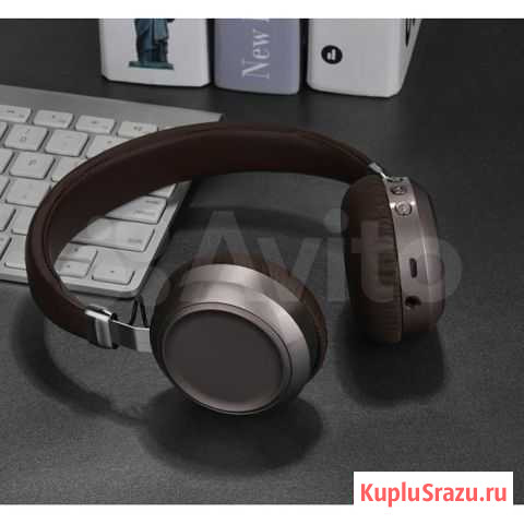 Беспроводные Bluetooth наушники Hoco W13 коричневы Пермь - изображение 1