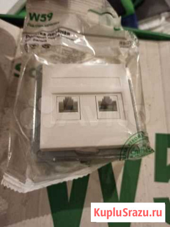 Розетка двойная, rj45 wessen59, rsi-251kk5e-1-86 Пермь - изображение 1