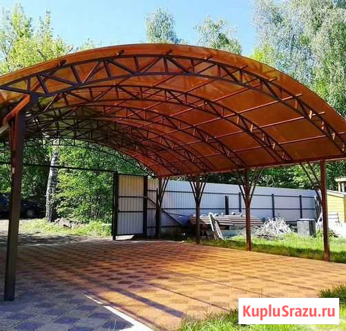 Навесы из поликарбоната Москва - изображение 1