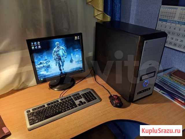 Игровой компьютер(4 ядра, 8Gb DDR3, HD7770(GTX750T Калуга - изображение 1