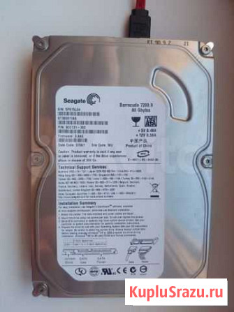 Жёсткий диск Seagate 80Gb Санкт-Петербург - изображение 1