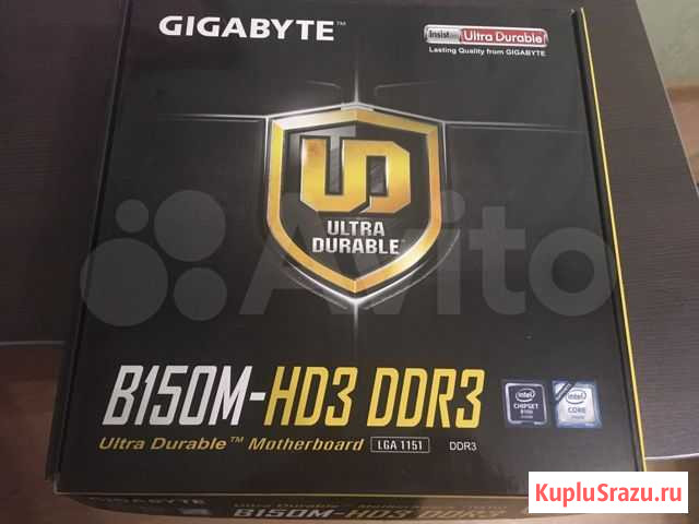 Новая материнская плата Gigabyte GA-B150M-HD3 DDR3 Новосибирск - изображение 1