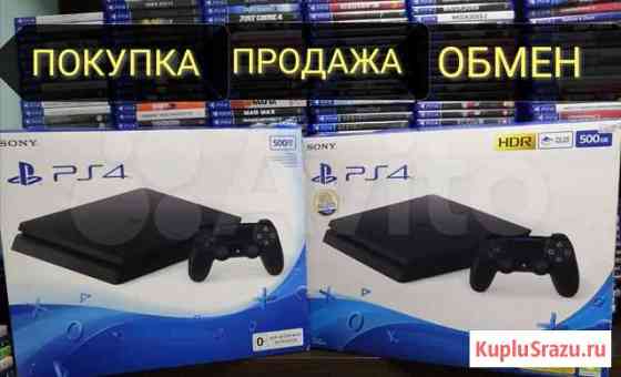 Playstation 4 slim, fat+обмен +гарантия Барнаул