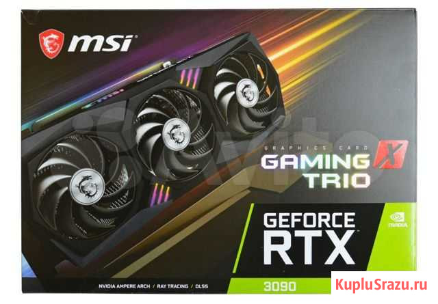 Видеокарта MSI GeForce RTX 3090 gaming X trio Махачкала - изображение 1