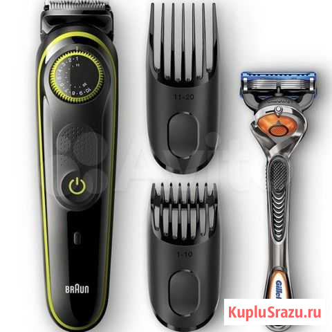 Триммер для бороды Braun BT3041 + Бритва Gillette Пермь - изображение 1
