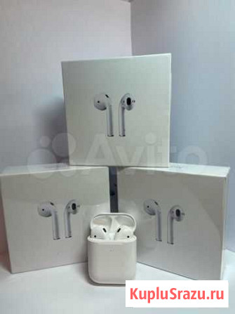 Беспроводные наушники AirPods 2 + чехол в подарок Чита - изображение 1