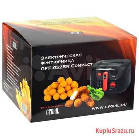 Фритюрница GF gril GFF-052 BR (1800 вт 2,5 литра) Елизово - изображение 1