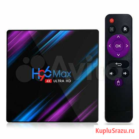 Тв-бокс смарт H96 Max 4/32 Гб Москва - изображение 1