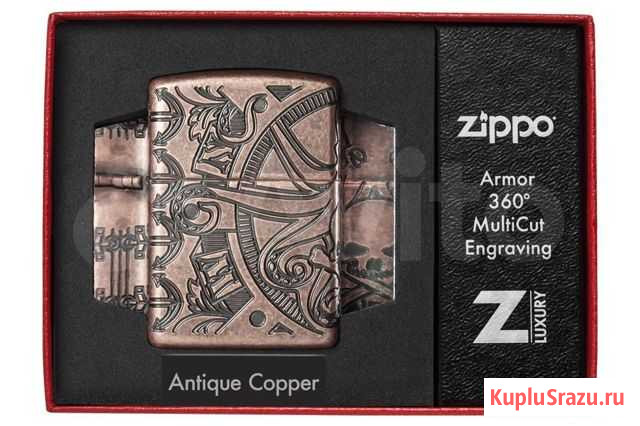 Зажигалка Zippo 49000 Armor Antique Copper Краснодар - изображение 1