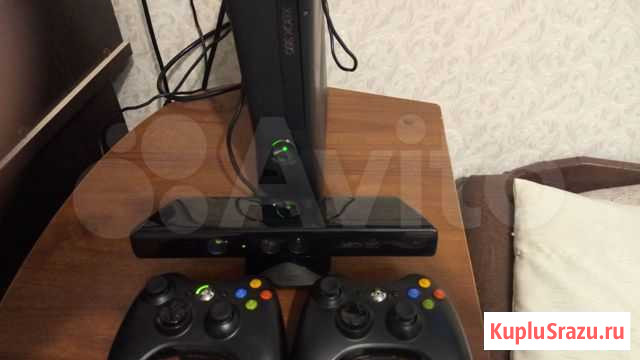 Xbox 360 slim 500gb фрибут, два джойстика + кинект Димитровград - изображение 1