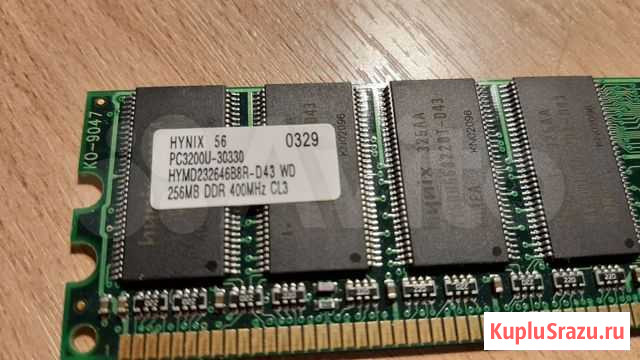 Оперативная память - Hynix 512Mb PC3200U-30330 DDR Мытищи - изображение 1