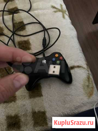 Геймпад xbox 360/PC черный проводной Владикавказ - изображение 1