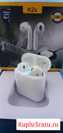 Airpods беспроводные наушники K2S. Топовый звук Самара - изображение 1
