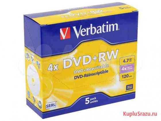 Диск DVD+RW Verbatim 4.7 Gb 4x Jewel Case (5) (5/1 Старый Оскол