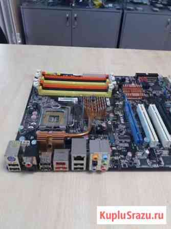 Материнская плата asus P5KC 4DDR2 2DDR3 Динская