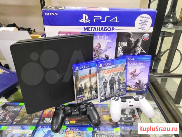 Sony PS4 на 1000гб + 2 джоя + 3 диска Петропавловск-Камчатский - изображение 1