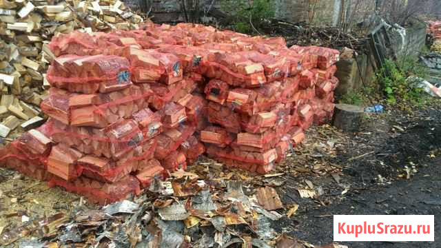 Дрова в сетке сухие, березовые, хвойные Петрозаводск - изображение 1