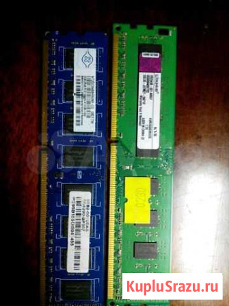 Модули памяти DDR2-1Gx2шт, 512Mх4шт Тюмень - изображение 1