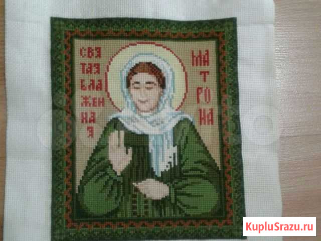 Вышивка крестом. Ручная работа. Святая матрона Березовский - изображение 1