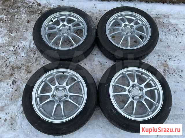 Eco Form R15 + Dunlop Enasave 175/60 R15 из Японии Красноярск - изображение 1