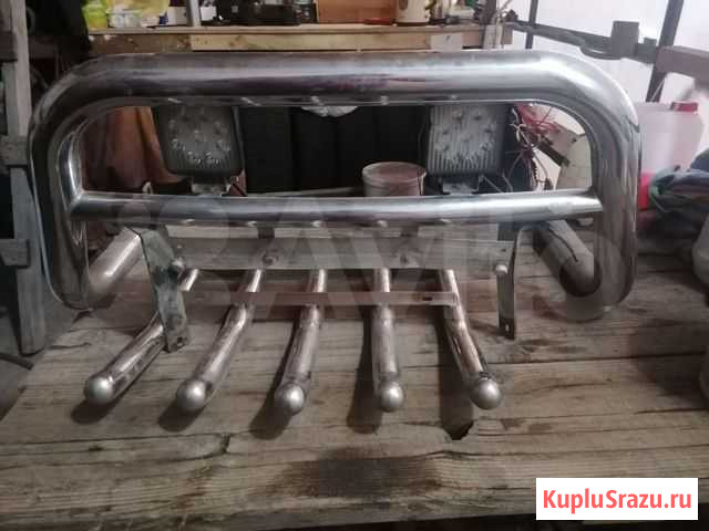 Тойотовский Кенгурятник 120 Прадо Хромированный Курган - изображение 1