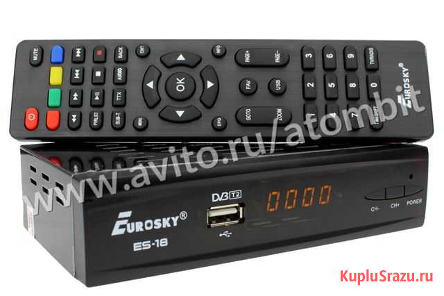 Цифровой ресивер DVB-T2 iptv Eurosky ES-18 Челябинск - изображение 1