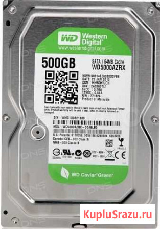 Жесткий диск WD Green 500 гб для пк Ухта - изображение 1
