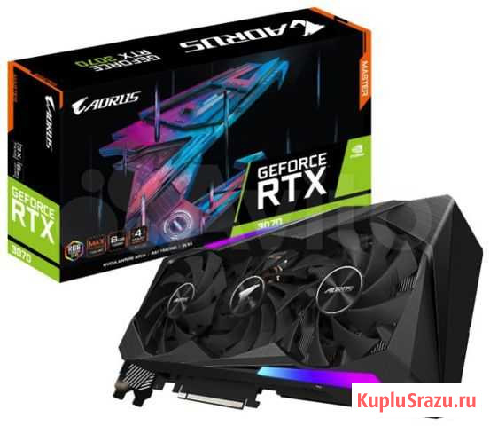 Видеокарта gigabyte aorus GeForce RTX 3070 master Екатеринбург - изображение 1