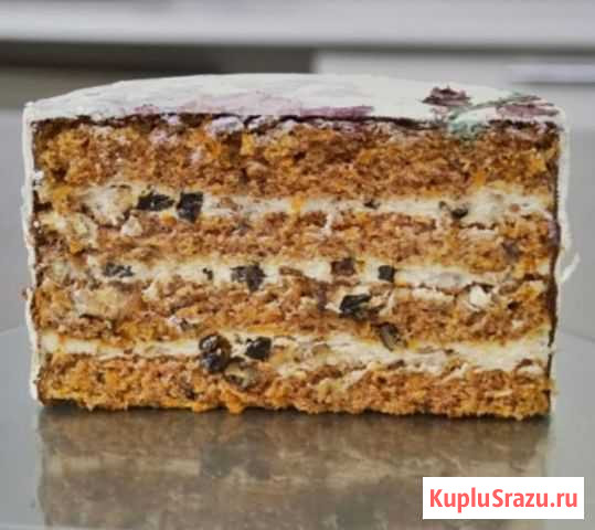 Торт Морковный с черносливом и орехом пекан Тула - изображение 1