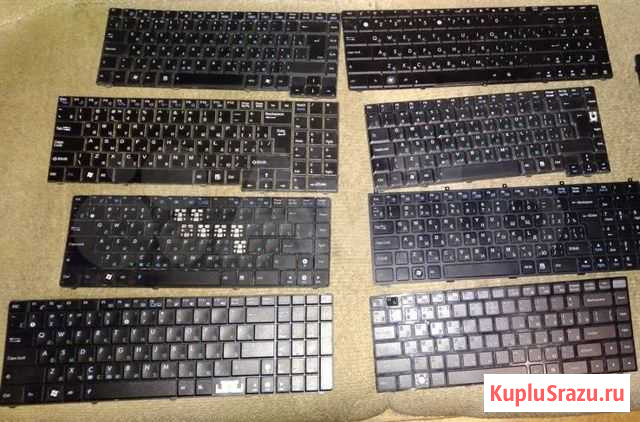 Клавиатуры Б\У для ноутбуков Asus, DNS, Lenovo Рязань - изображение 1