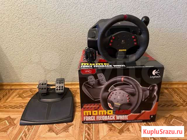 Игровой руль Logitech momo racing Петропавловск-Камчатский - изображение 1