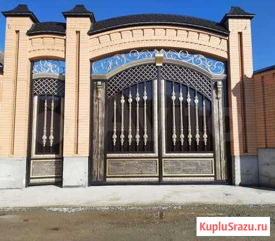 Ворота кованые под ключ N29 Ольгинское - изображение 1