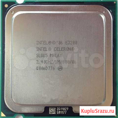 Процессор сокет 775 Intel Celeron Dual-Core E3200 Краснодар - изображение 1