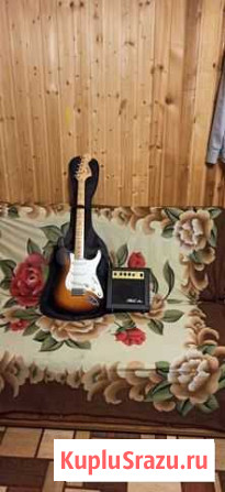 Электрогитара Fender + комбик + чехол + провод Гатчина - изображение 1