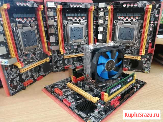 Комплект Плата+E5-2640+16Gb DDR3 Челябинск - изображение 1