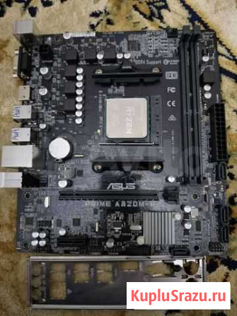 Материнская плата AM4 + ryzen 5 2600 Хасавюрт - изображение 1
