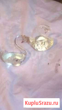 Лебеди мал пара стекло Одинцово - изображение 1