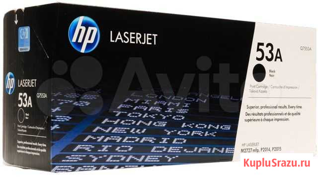 Картридж HP Q7553A 53A черный Луга - изображение 1