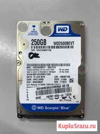 HDD 2.5 250Gb Western Digital WD Scorpio Blue (WD Иркутск