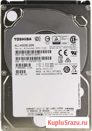 Жесткий диск toshiba enterprise AL series SAS3 AL1 Томск - изображение 1