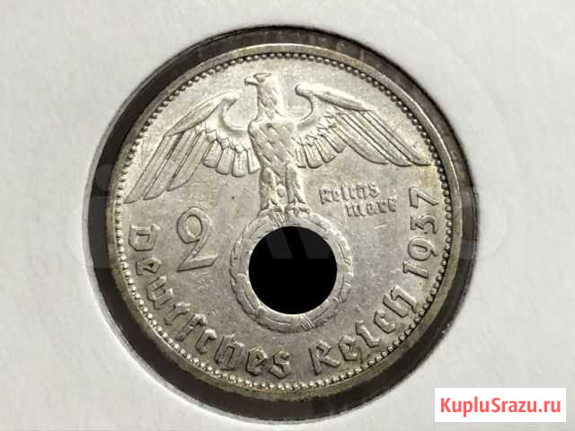 2 Рейхсмарки 1937г. (F) Краснодар - изображение 1