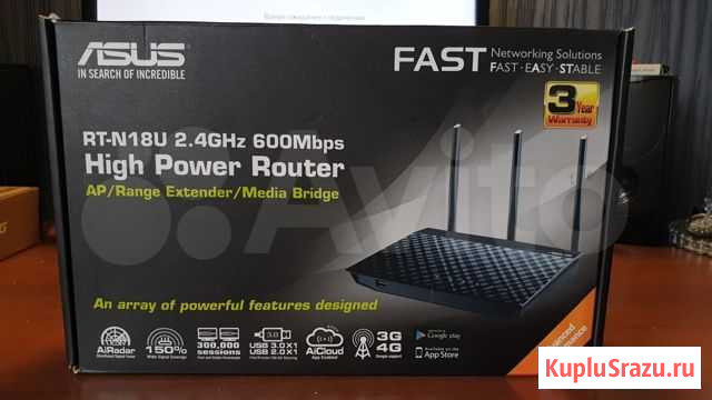 Продам модем Asus RT-N18U новый Новокузнецк - изображение 1