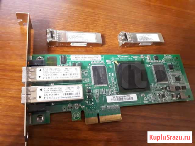 4Gb FibreChannel Адаптер + 2 8Gb SFP комплект Уфа - изображение 1