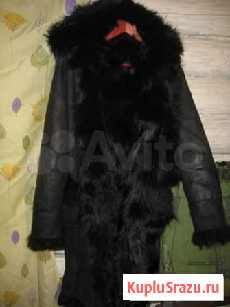 Тулуп с капишоном из волчей шкуры (женский) Раменское - изображение 1