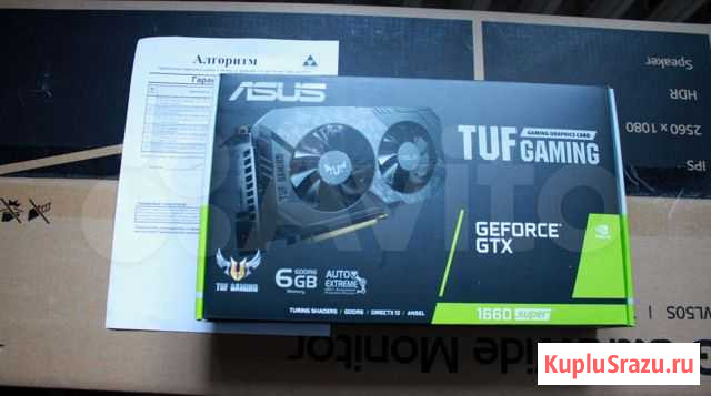 Видеокарта Asus TUF geforce GTX 1660 super новая Казань - изображение 1