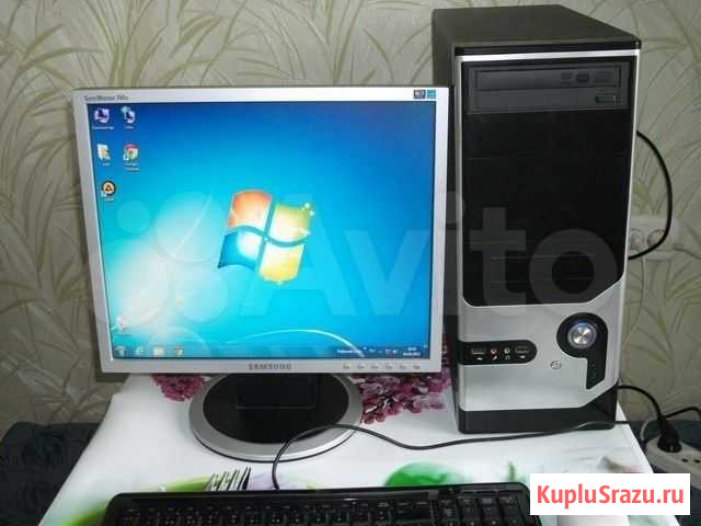Пк 2 ядра\ 2Gb\ 160Gb\256 Мб с монитором 19 ЖК Астрахань - изображение 1