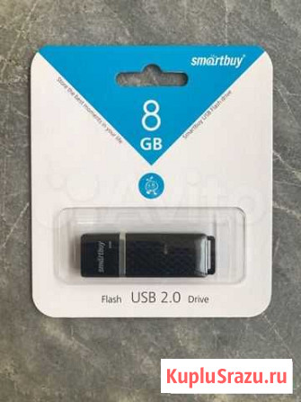 Флешка 8Gb USB SmartBuy Quartz Black SB8gbqz-K Казань - изображение 1
